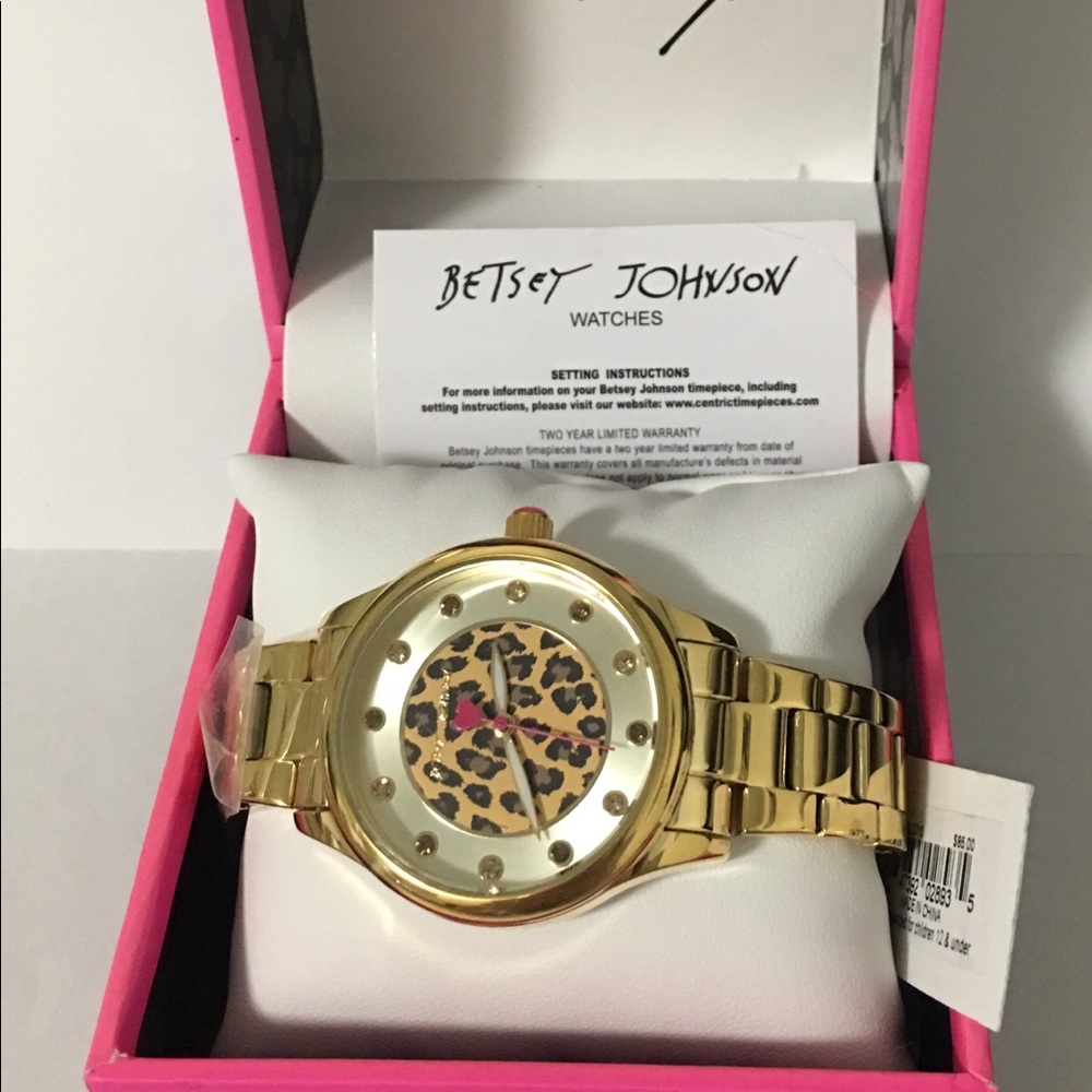 Betsey Johnson Leopard Watch